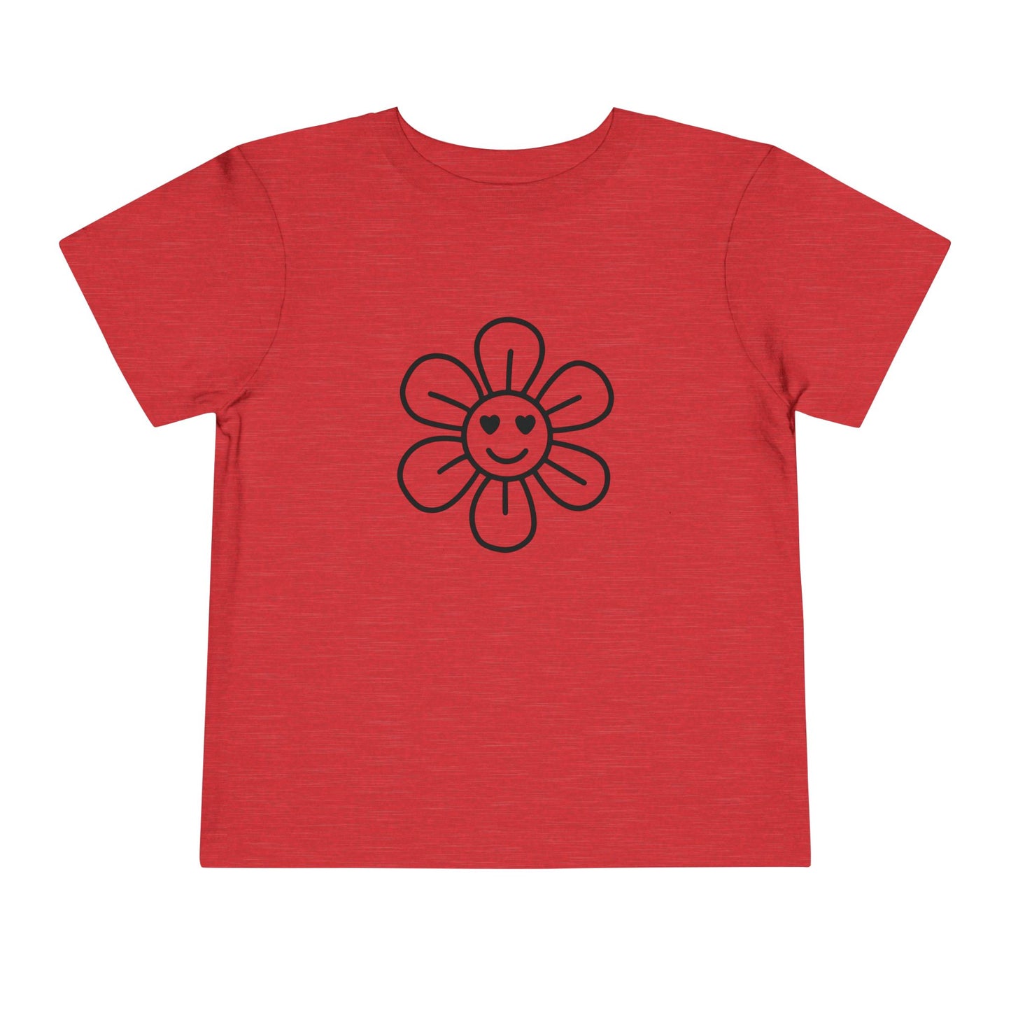 Happy Flower Toddler Short Sleeve Tee - Cute & Comfortable Kids T-Shirt