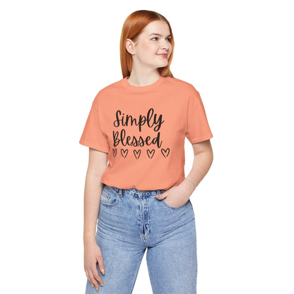 Simply Blessed T-Shirt - Soft Short Sleeve Tee for Everyday Wear