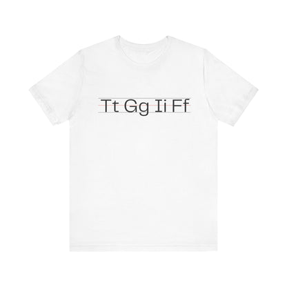 Stylish ABC Typography Unisex Tee | Casual T-Shirt, Lettering Top, Graphic Shirt, Unique Gift for Teachers, Everyday Wear