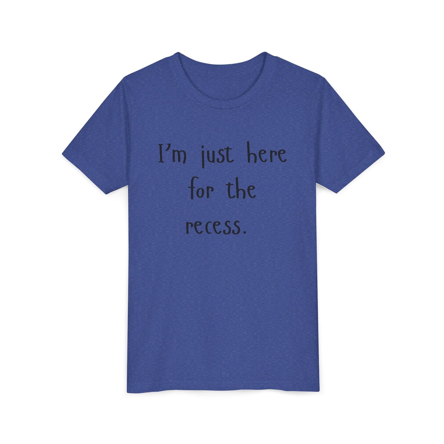 Youth Casual Tee, Fun T-Shirt for Kids, Graphic Shirt for Recess, Boys and Girls Summer Top, Ideal Back-to-School Gift