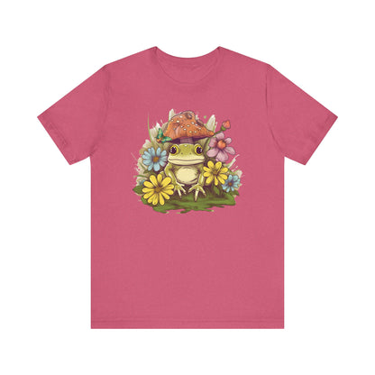 Cute Frog and Flower Unisex Jersey Tee