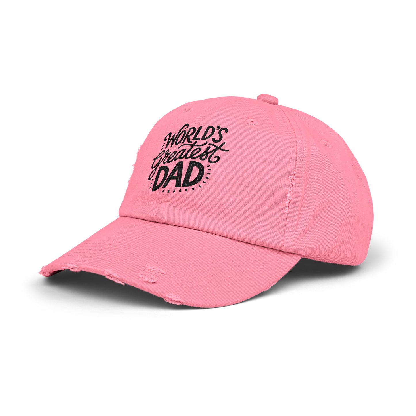 World's Greatest Dad Distressed Cap - Perfect Father's Day Gift