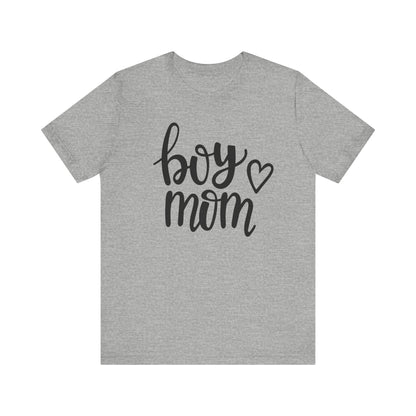 Boy Mom Graphic Tee -Jersey Short Sleeve T-Shirt
