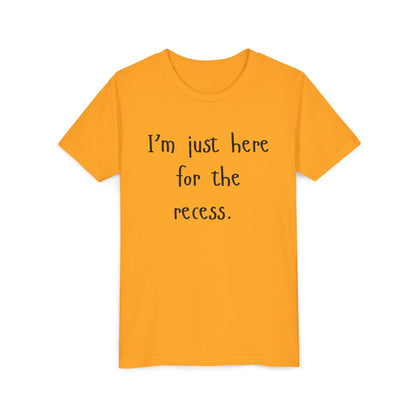 Youth Casual Tee, Fun T-Shirt for Kids, Graphic Shirt for Recess, Boys and Girls Summer Top, Ideal Back-to-School Gift