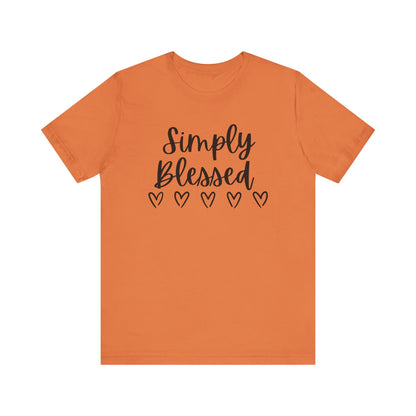 Simply Blessed T-Shirt - Soft Short Sleeve Tee for Everyday Wear