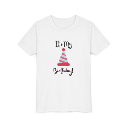 Kids Birthday Celebration Tee - "It's My Birthday!" Short Sleeve T-Shirt