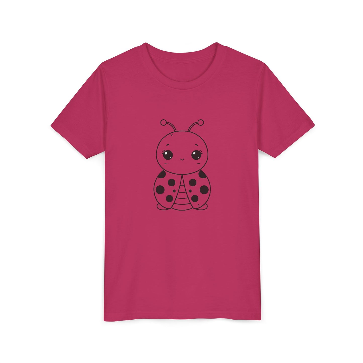 Cute Ladybug Youth Short Sleeve Tee - Perfect for Kids' Playtime!