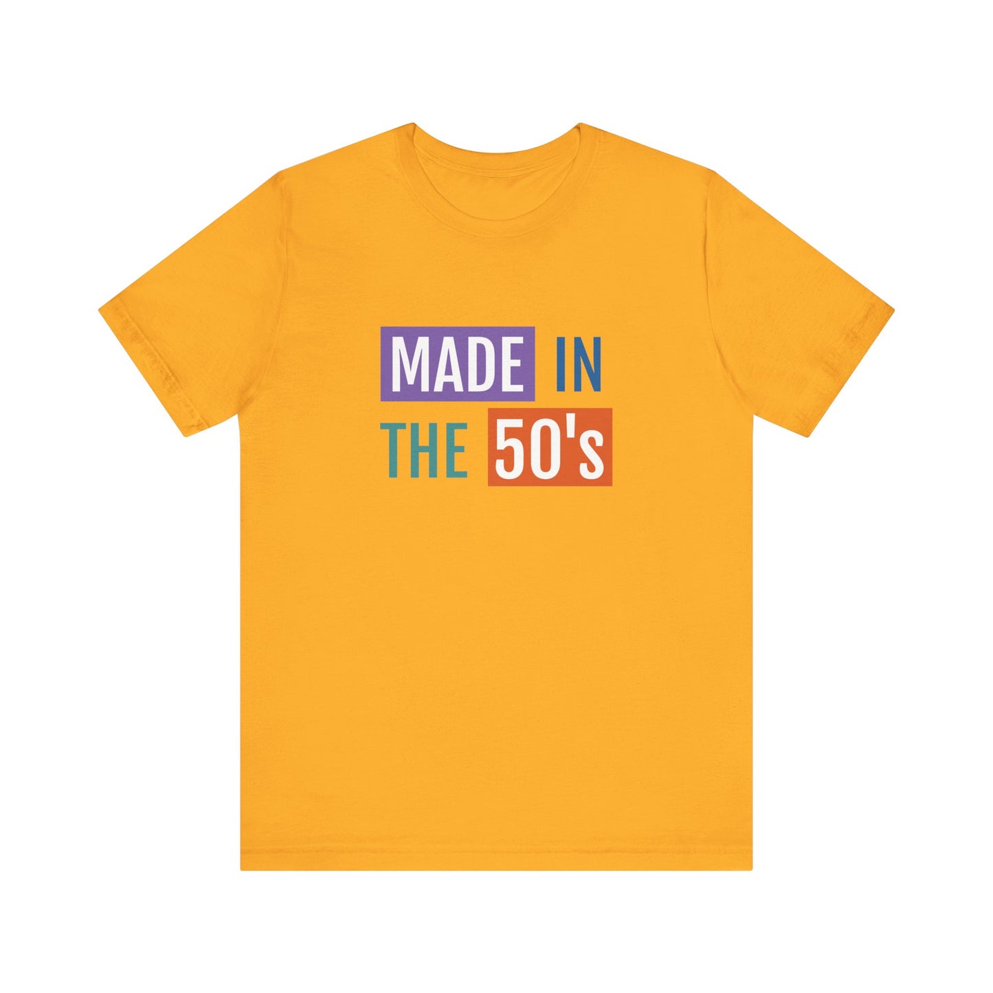 Vintage 50's Made Short Sleeve Tee - Retro Unisex Jersey T-Shirt