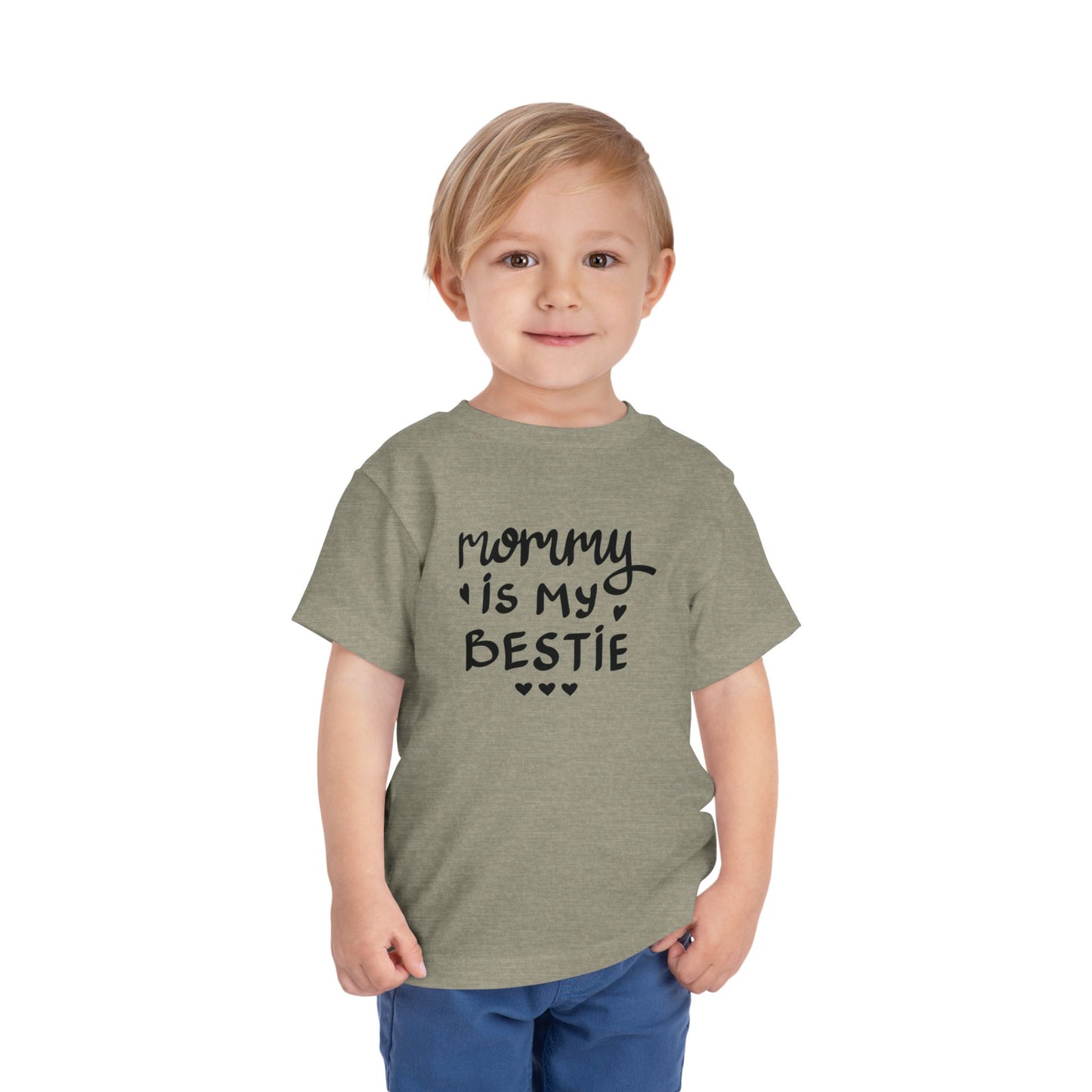 Mommy's Bestie Toddler Tee - Cute Short Sleeve T-Shirt for Little Ones