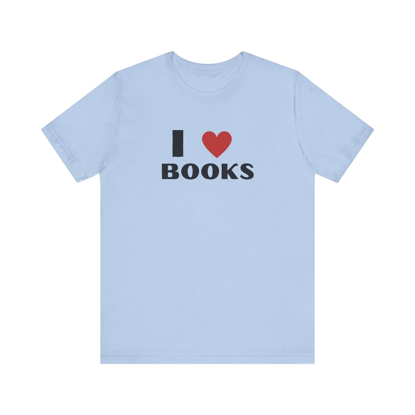 I ❤️ Books Unisex Jersey Tee - Perfect Gift for Book Lovers