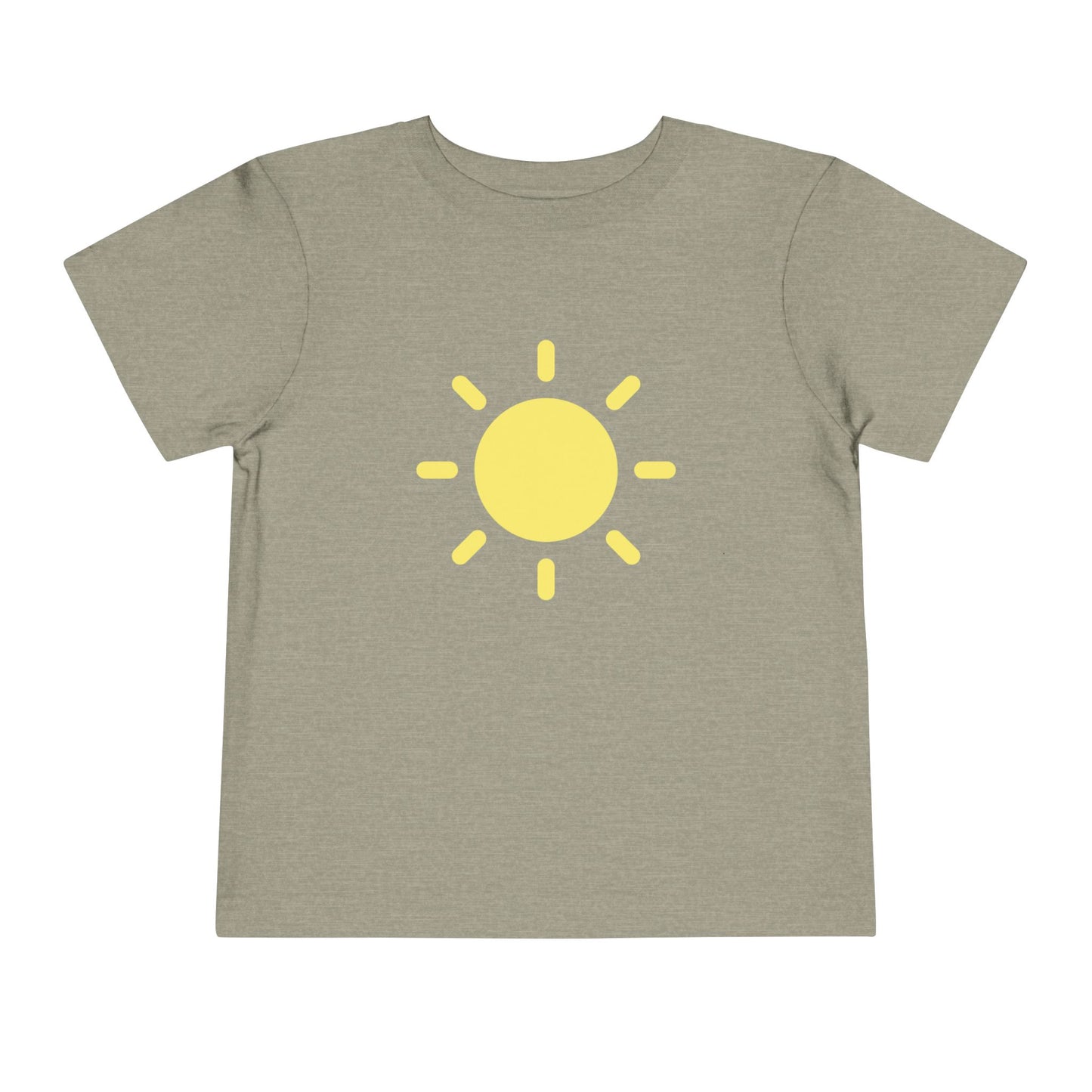 Sunny Days Toddler Short Sleeve Tee - Bright Yellow Sun Design for Playful Kids