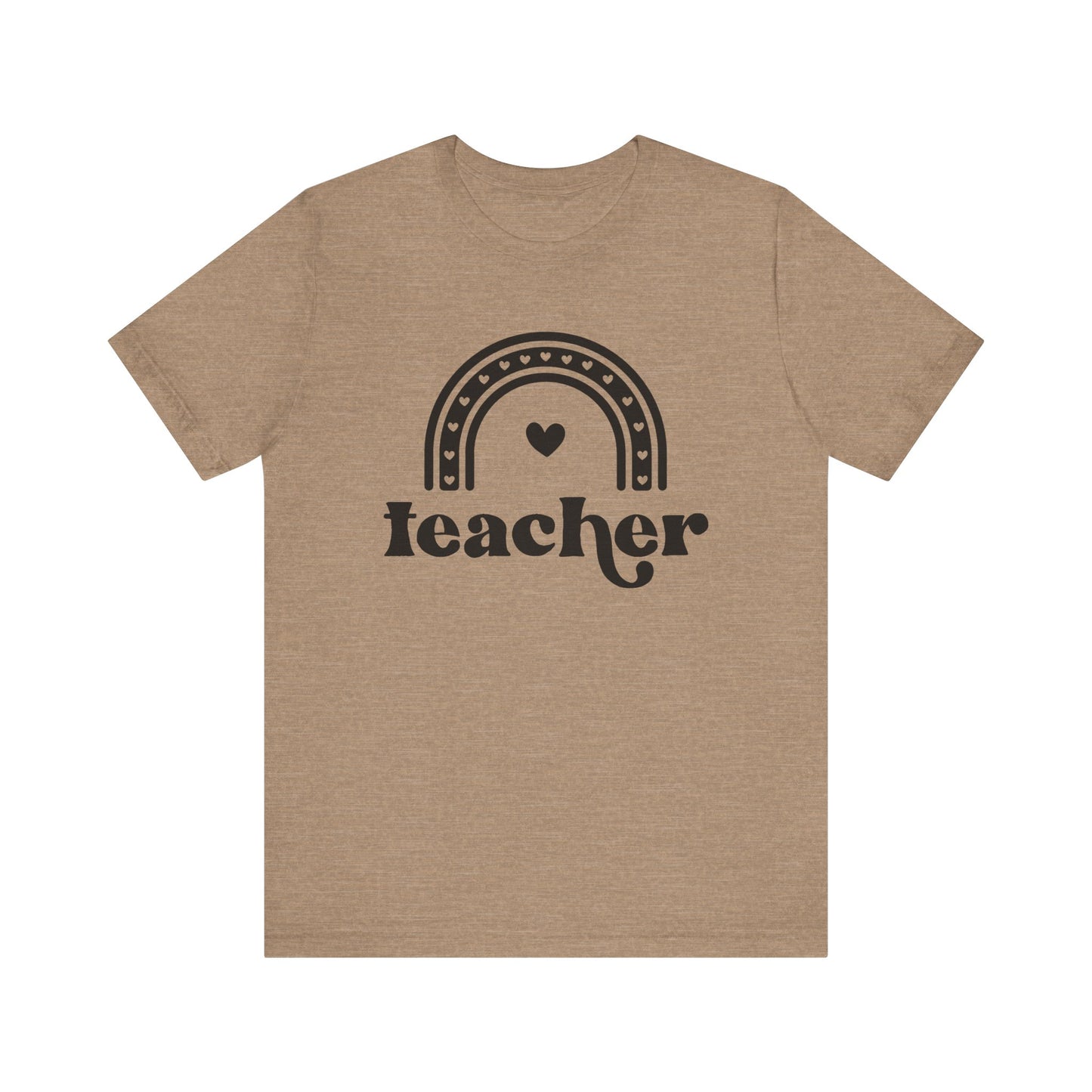 Teacher Rainbow Tee - Unisex Short Sleeve T-Shirt