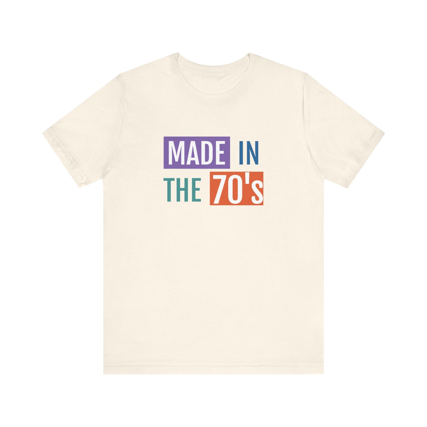 Retro Made in the 70's Unisex Tee - Vintage Style Short Sleeve Shirt
