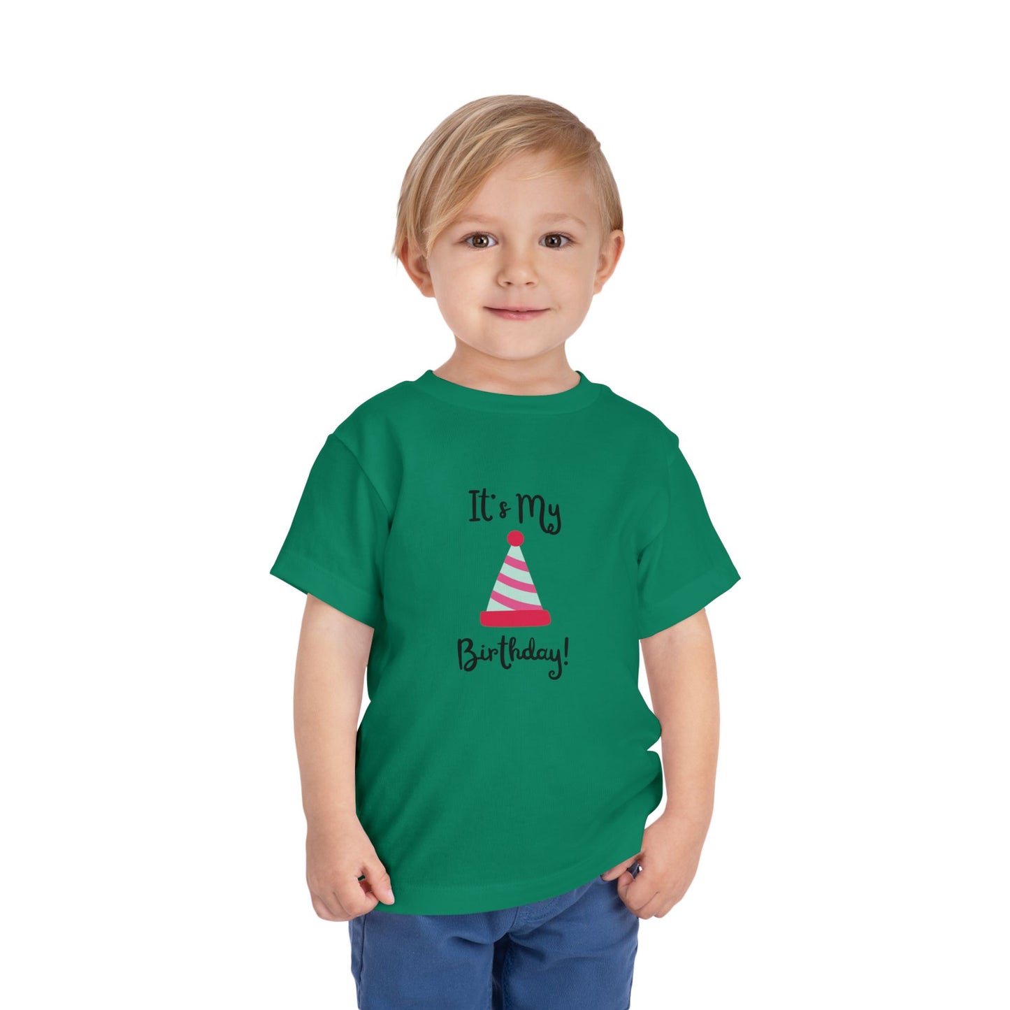 Birthday Party Toddler Tee - "It's My Birthday!"