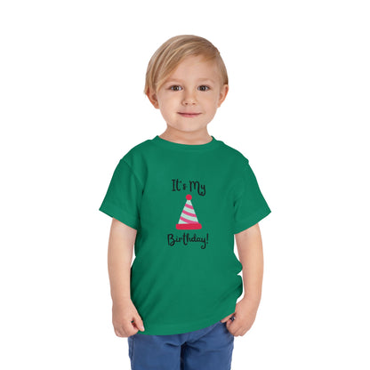Birthday Party Toddler Tee - "It's My Birthday!"