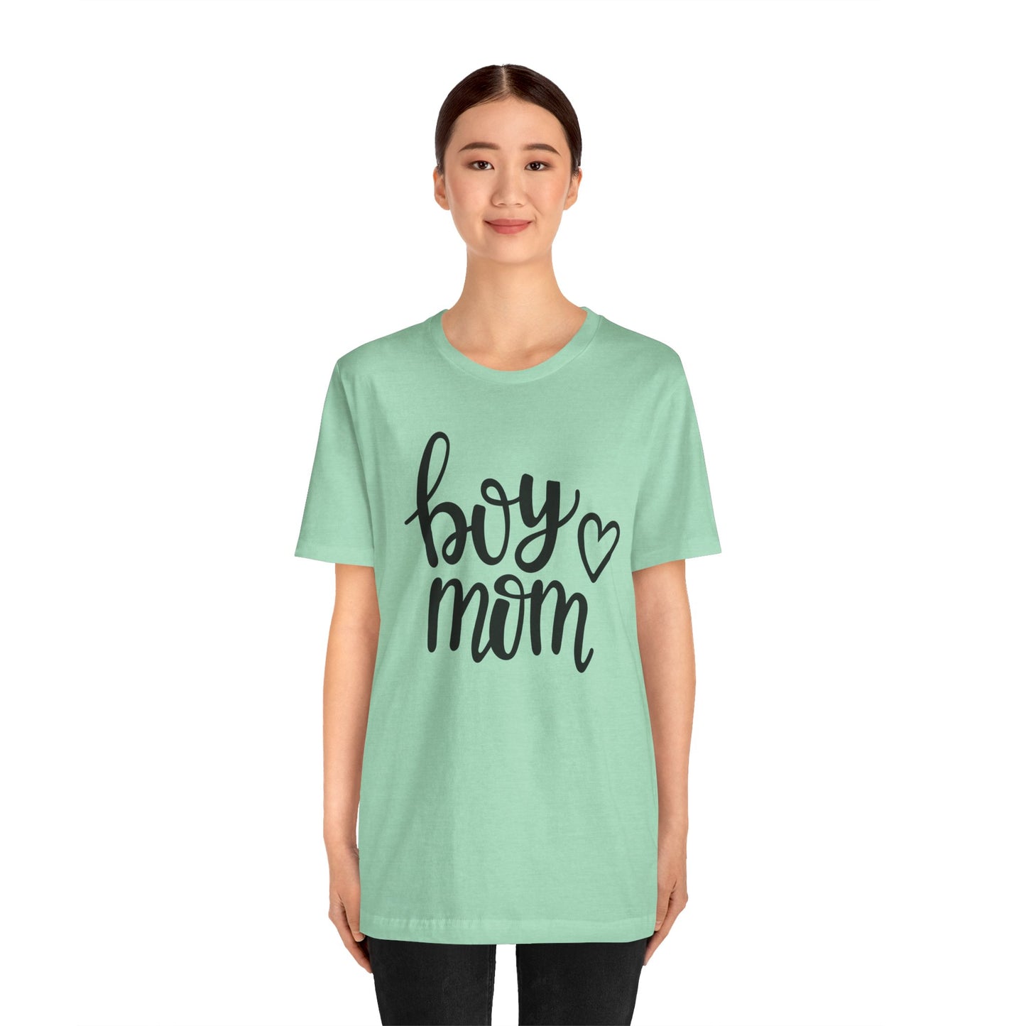 Boy Mom Graphic Tee -Jersey Short Sleeve T-Shirt