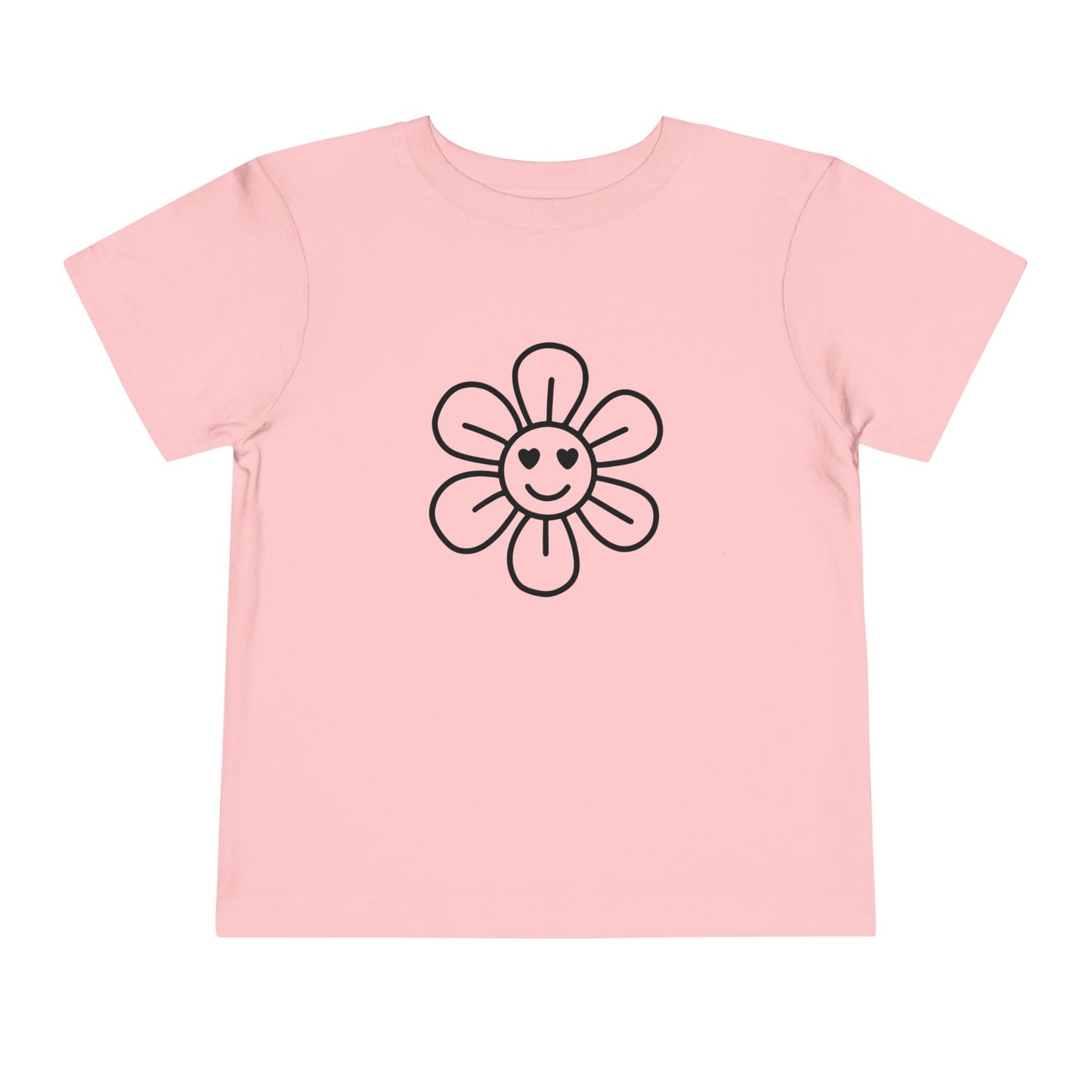 Happy Flower Toddler Short Sleeve Tee - Cute & Comfortable Kids T-Shirt