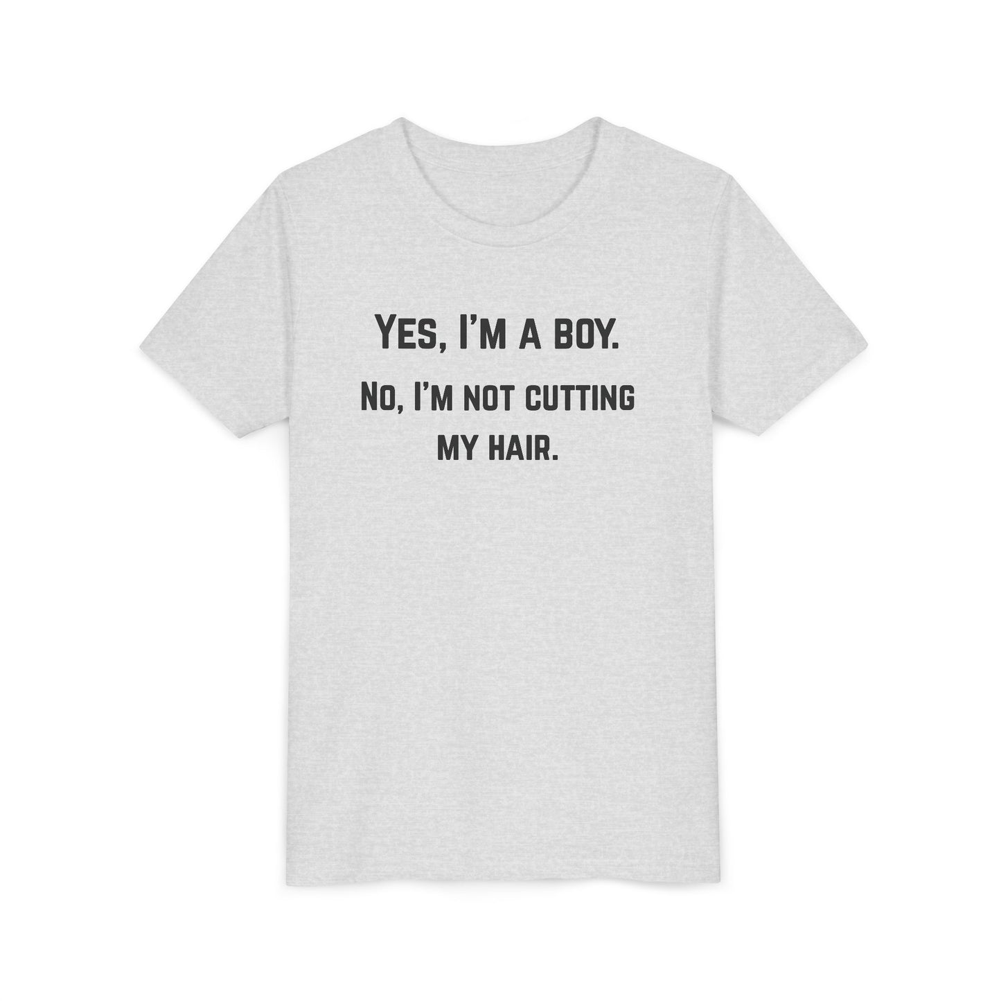 Funny Youth Short Sleeve Tee - 'Yes, I'm a Boy' Statement Shirt (The Colton)