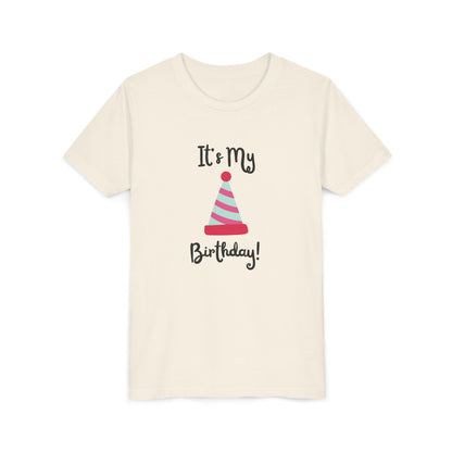 Kids Birthday Celebration Tee - "It's My Birthday!" Short Sleeve T-Shirt