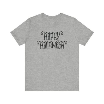 Happy Halloween Tee, Spooky Graphic Shirt, Festive Fall Apparel, Halloween Costume Top, Halloween Party Wear