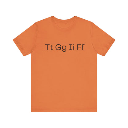 Stylish ABC Typography Unisex Tee | Casual T-Shirt, Lettering Top, Graphic Shirt, Unique Gift for Teachers, Everyday Wear