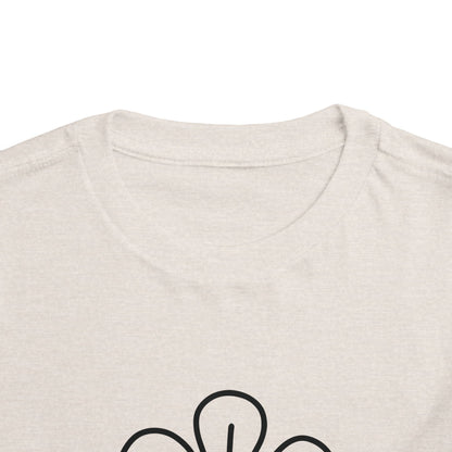 Happy Flower Toddler Short Sleeve Tee - Cute & Comfortable Kids T-Shirt
