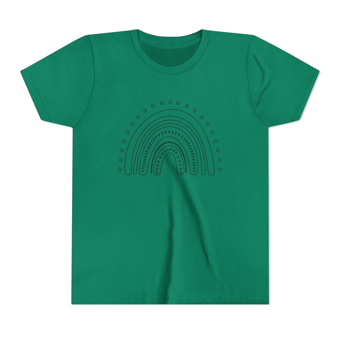 Kids Rainbow Art Short Sleeve Tee - Fun & Colorful Design