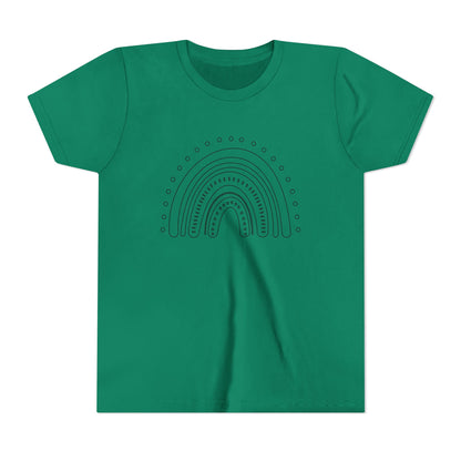 Kids Rainbow Art Short Sleeve Tee - Fun & Colorful Design