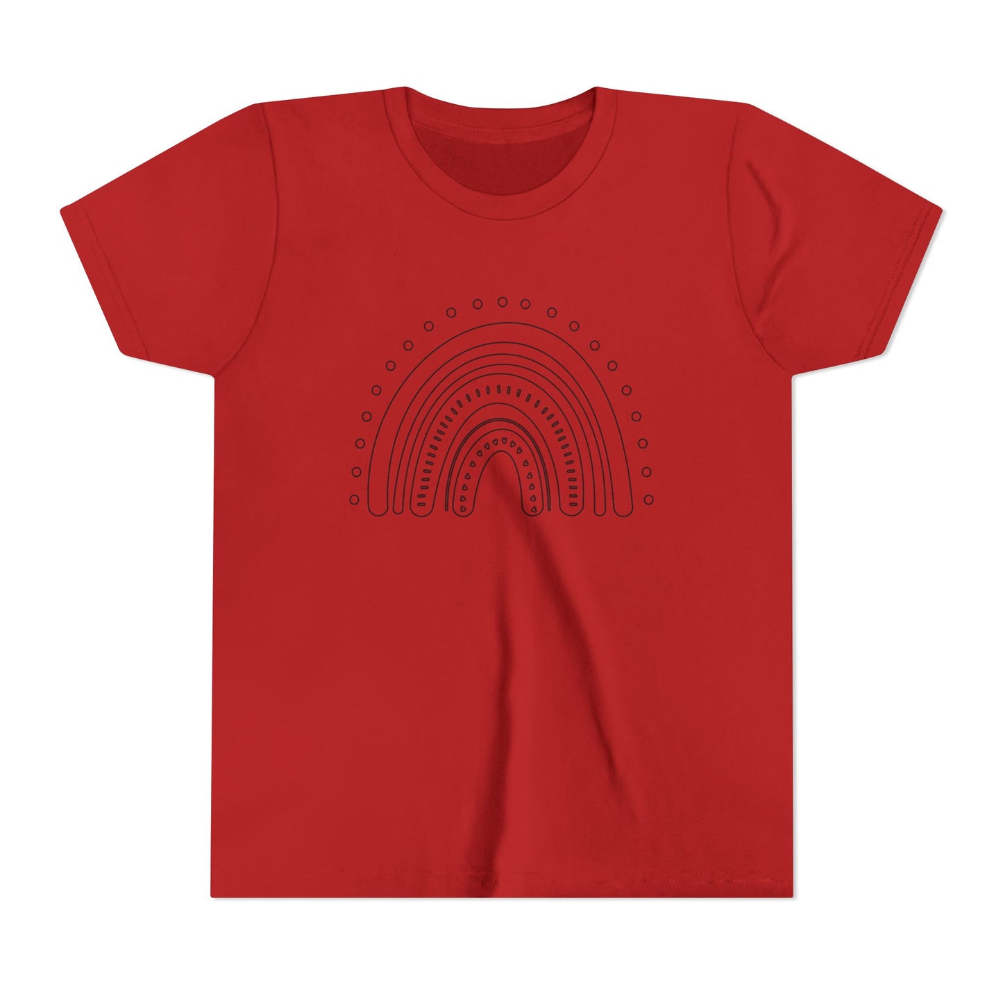 Kids Rainbow Art Short Sleeve Tee - Fun & Colorful Design