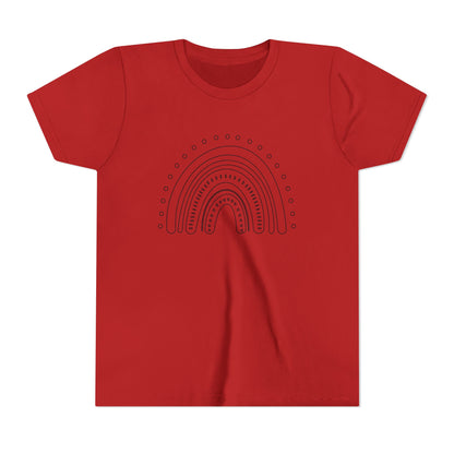 Kids Rainbow Art Short Sleeve Tee - Fun & Colorful Design