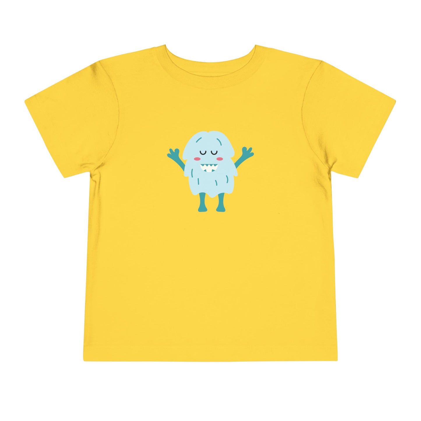 Cute Monster Toddler Short Sleeve Tee - Adorable Playful Shirt for Kids