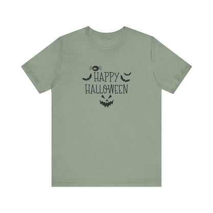 Happy Halloween Tee, Spooky T-Shirt for Fall, Halloween Party Attire, Trick or Treat Shirt, Casual Halloween Outfit
