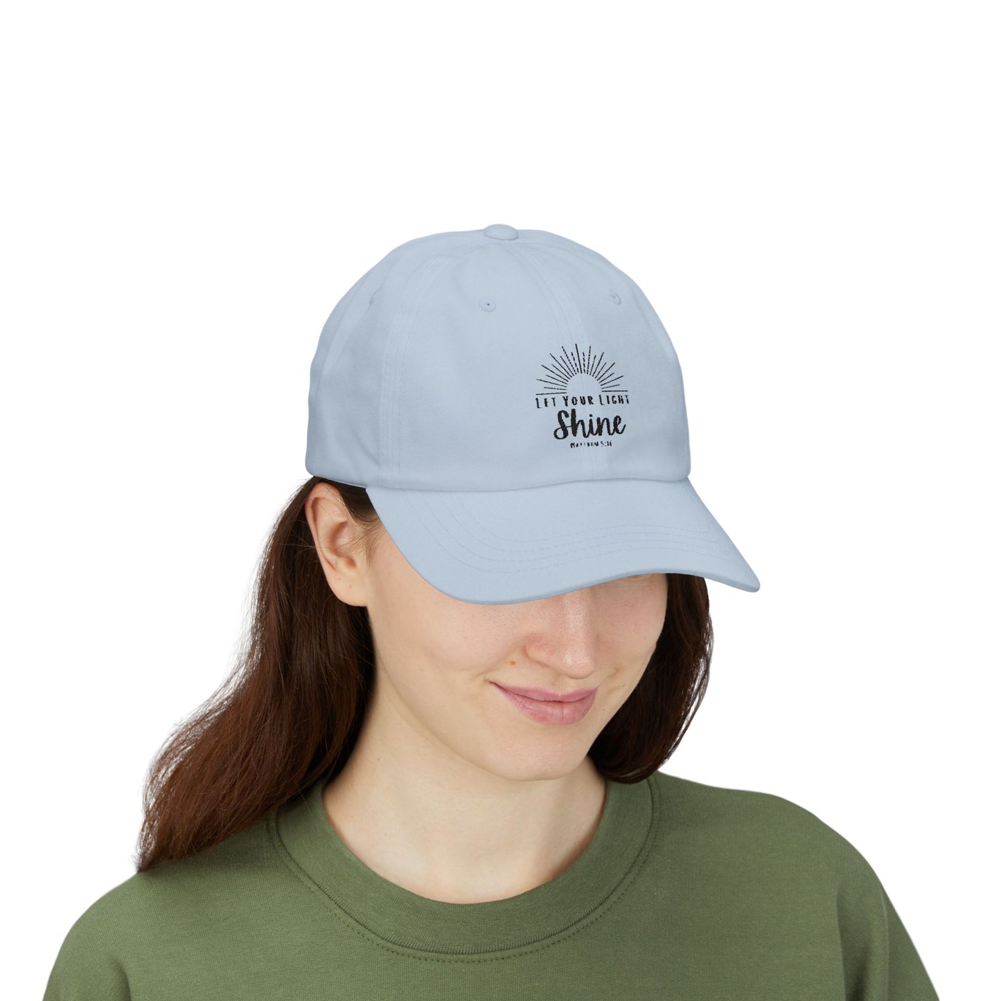Inspirational Classic Dad Cap - "Let Your Light Shine"