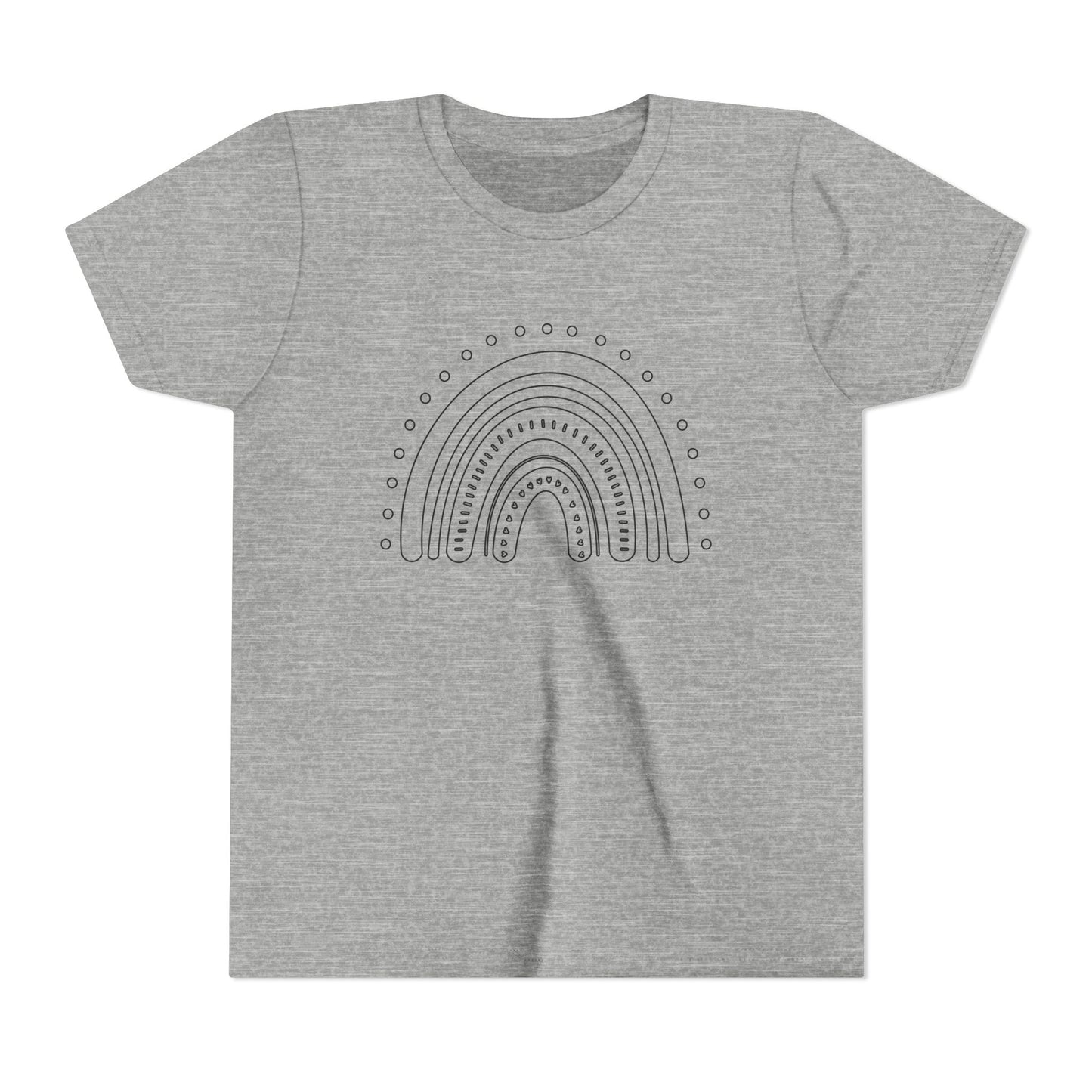 Kids Rainbow Art Short Sleeve Tee - Fun & Colorful Design