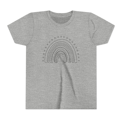 Kids Rainbow Art Short Sleeve Tee - Fun & Colorful Design