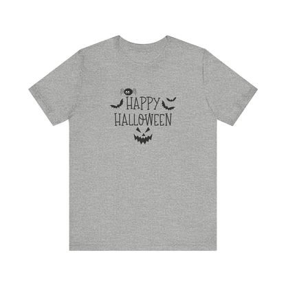 Happy Halloween Tee, Spooky T-Shirt for Fall, Halloween Party Attire, Trick or Treat Shirt, Casual Halloween Outfit