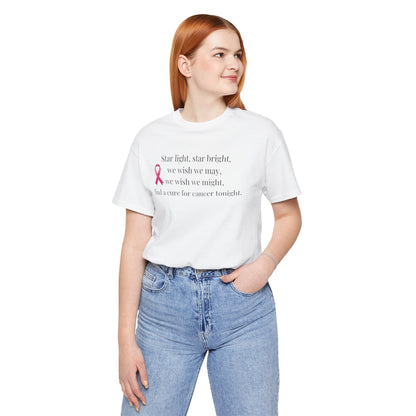 Find a Cure Cancer Awareness Tee - Short Sleeve Shirt (The Mary Beth)