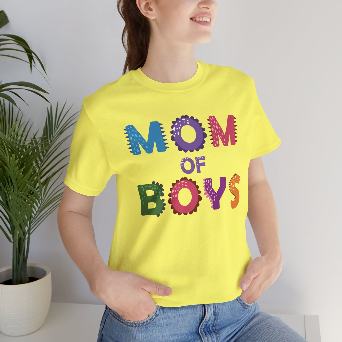 Mom of Boys T-Shirt – Fun & Colorful Tee for Proud Mothers