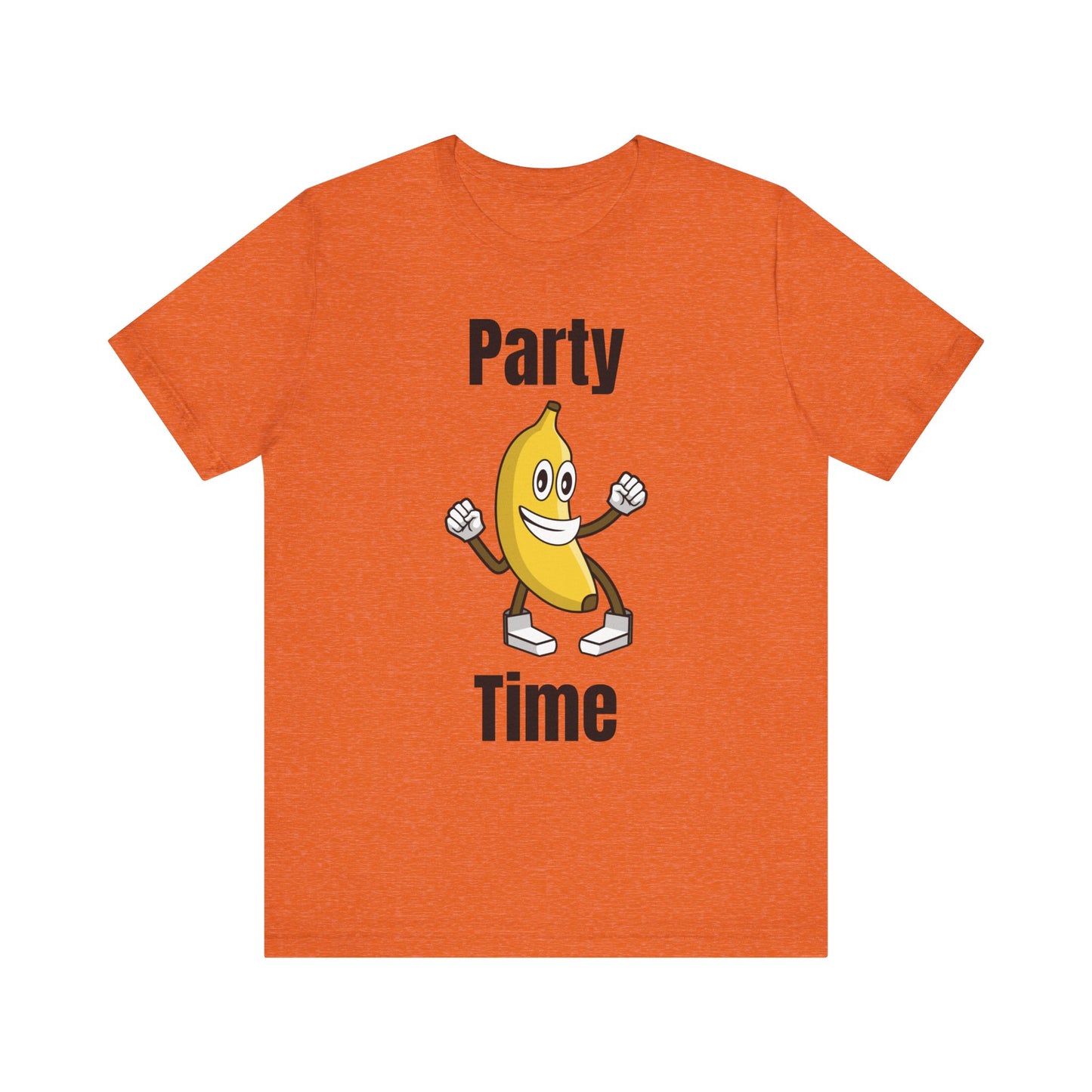 Party Time Banana T-Shirt - Fun Unisex Jersey Tee for Celebrations