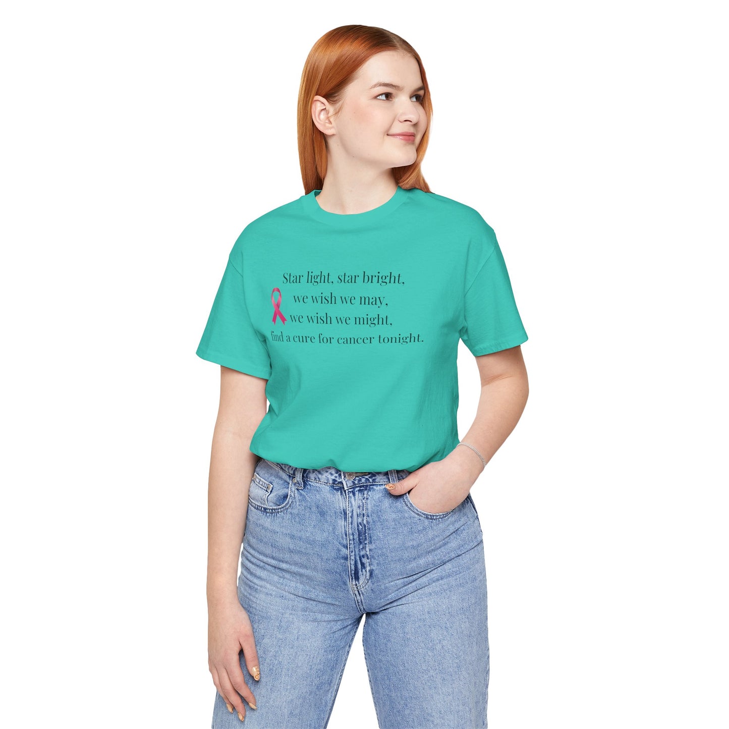 Find a Cure Cancer Awareness Tee - Short Sleeve Shirt (The Mary Beth)