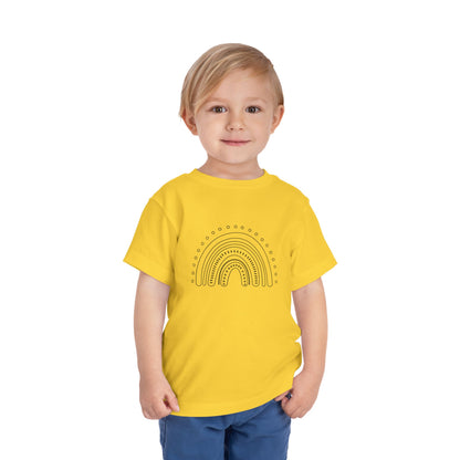 Toddler Rainbow Short Sleeve Tee - Cute Kids' T-Shirt for Playtime and Celebrations