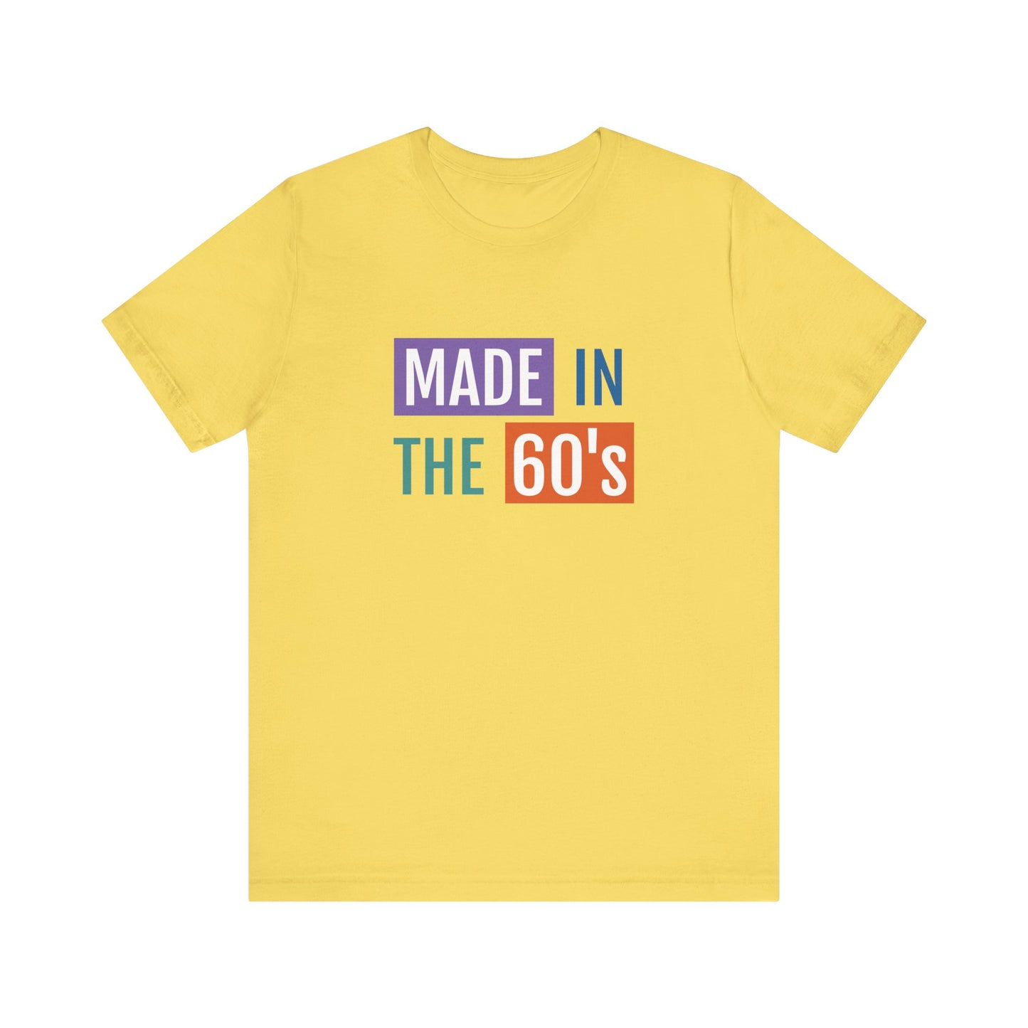 Retro 60's Tee - Unisex Jersey Short Sleeve T-Shirt - Perfect Gift for Nostalgia Lovers