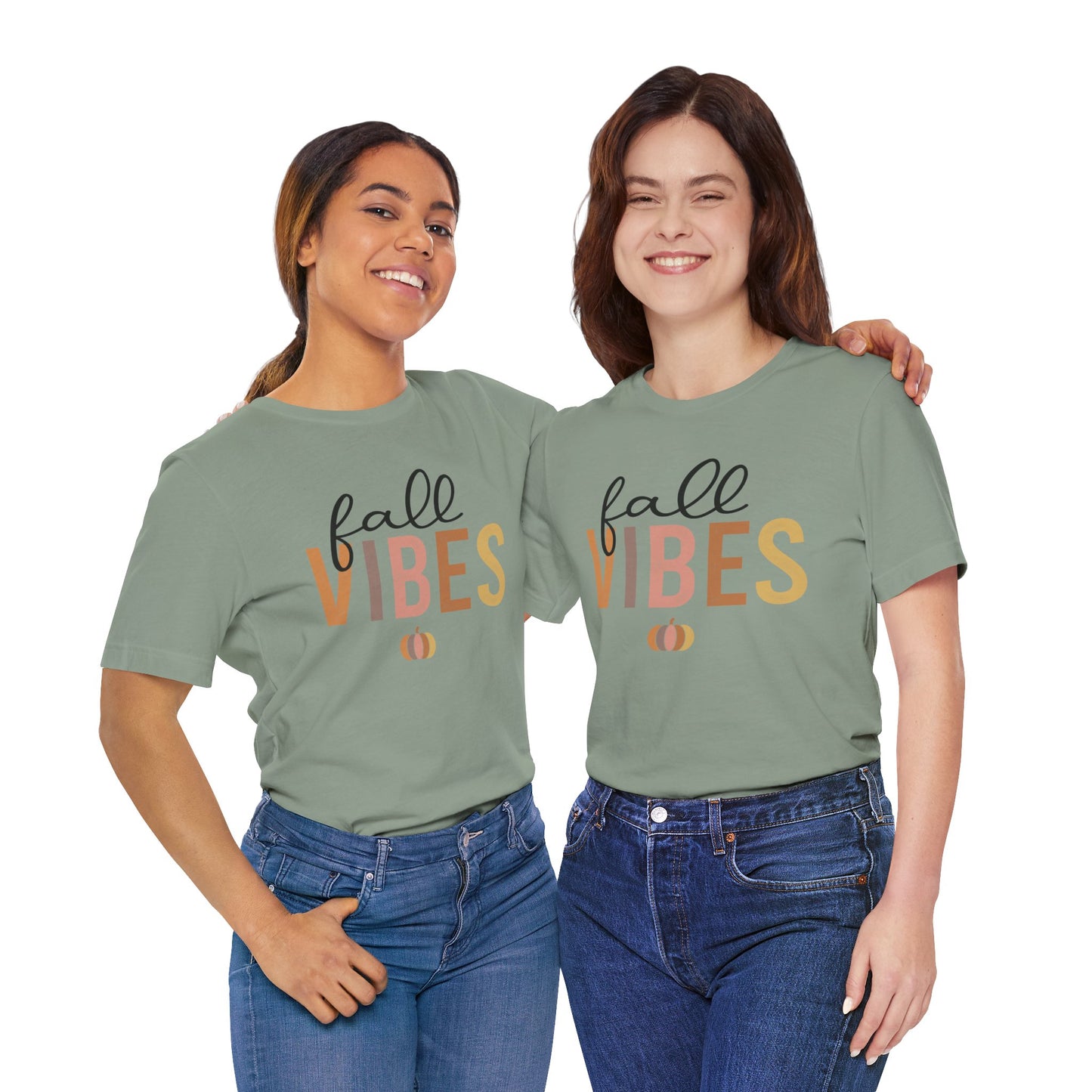 Fall Vibes Tee, Autumn T-Shirt, Seasonal Graphic Tee, Thanksgiving Outfit, Cozy Casual Wear, Pumpkin Spice Shirt