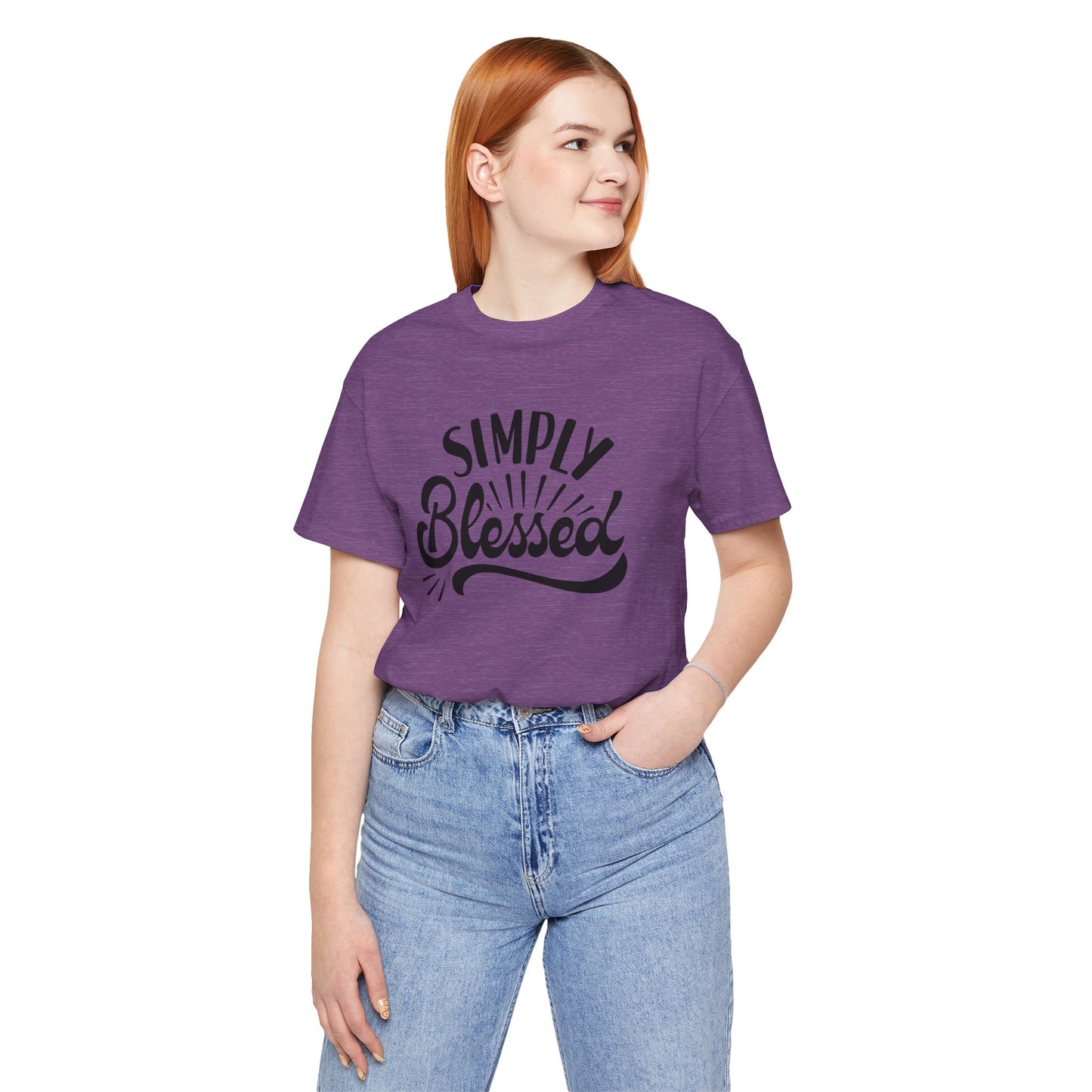 Simply Blessed Jersey Tee - Comfortable & Meaningful T-Shirt for Everyday Wear