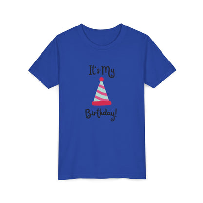 Kids Birthday Celebration Tee - "It's My Birthday!" Short Sleeve T-Shirt
