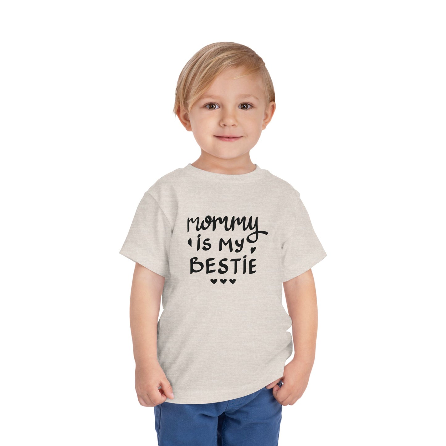 Mommy's Bestie Toddler Tee - Cute Short Sleeve T-Shirt for Little Ones