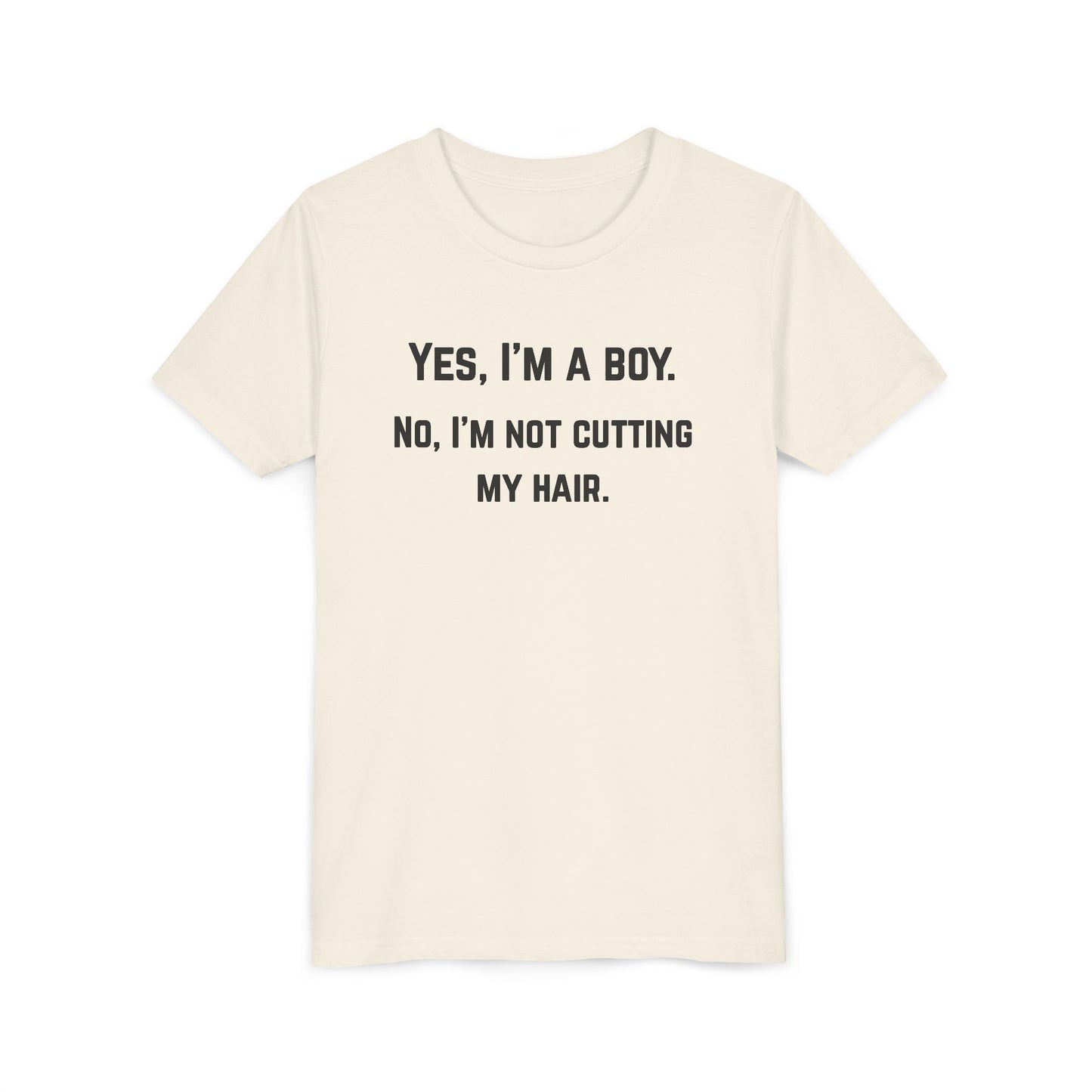 Funny Youth Short Sleeve Tee - 'Yes, I'm a Boy' Statement Shirt (The Colton)