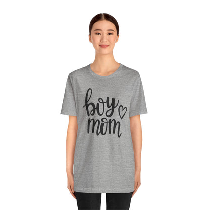 Boy Mom Graphic Tee -Jersey Short Sleeve T-Shirt