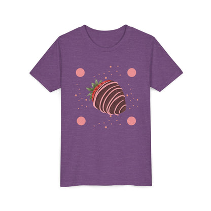 Chocolate Covered Strawberry Youth Tee - Fun & Playful Kid's Shirt for Summer (The Melanie)