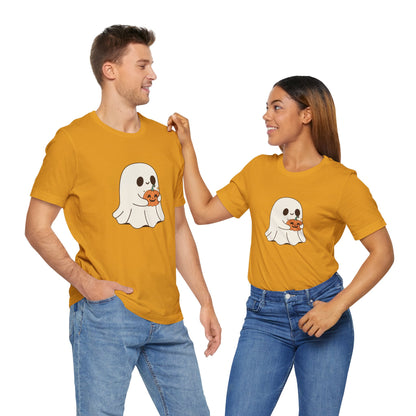 Cute Ghost Halloween Tee, Halloween Shirt, Spooky Season Top, Pumpkin Lover Gift, Casual Fall Wear, Halloween Outfits